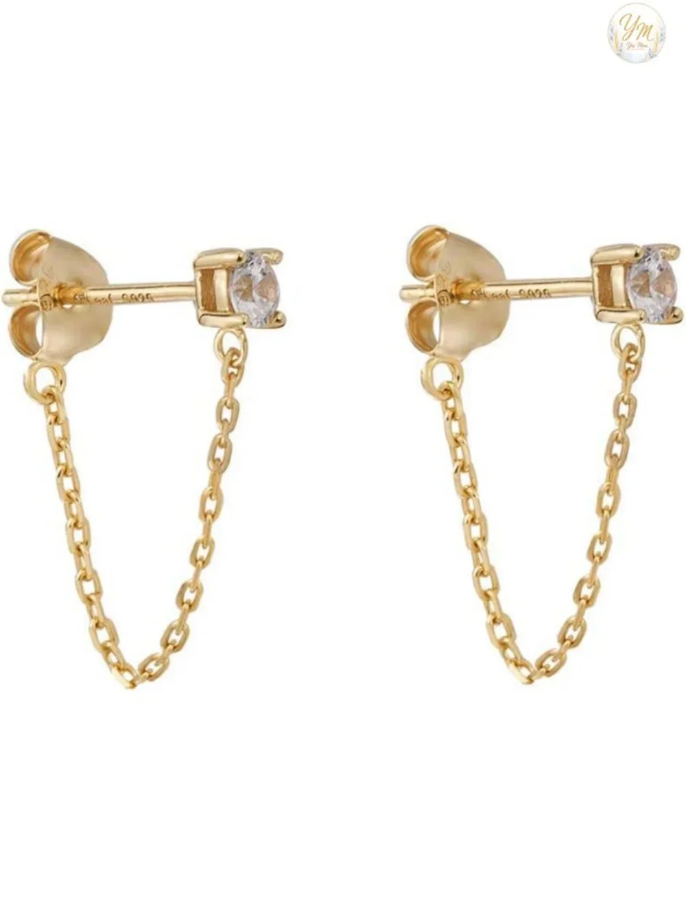 Sterling Silver 18K Gold Plated Drop Dangle Earrings for Women Hypoallergenic